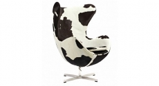  Egg Chair Pony Black-White