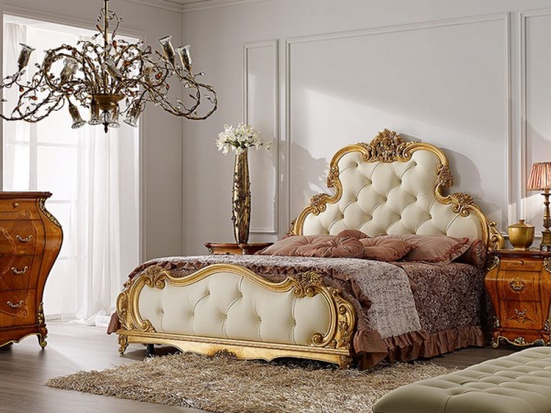 Кровати из ткани Alberto&Mario Ghezzani Versalles oro